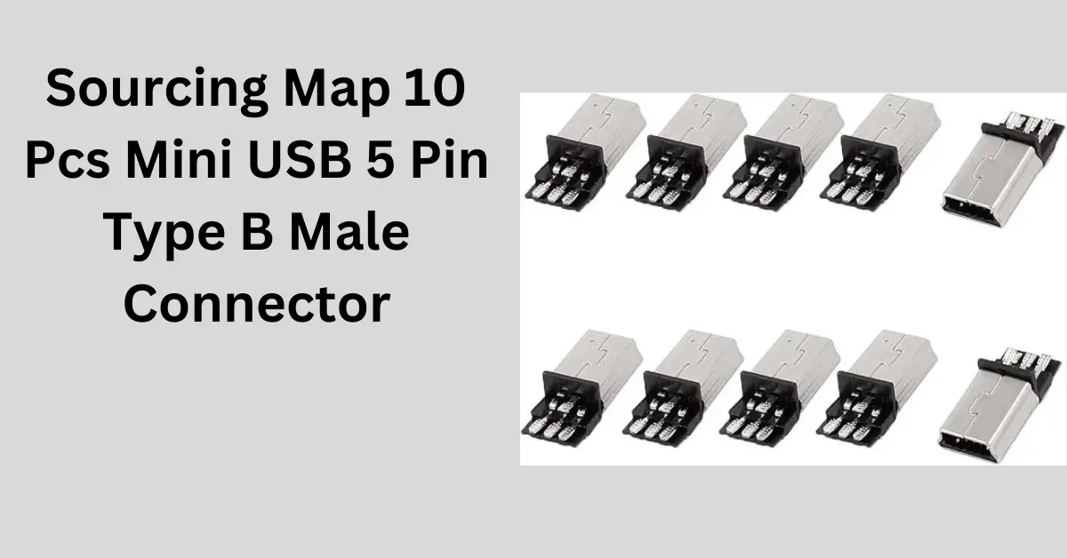 You are currently viewing Sourcing Map 10 Pcs Mini USB 5 Pin Type B Male Connector PCB Mount Solder Jack