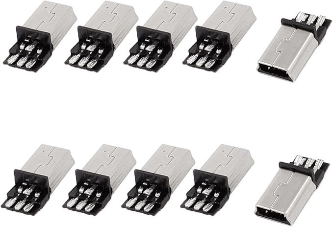 sourcing map 10 pcs type b male connector