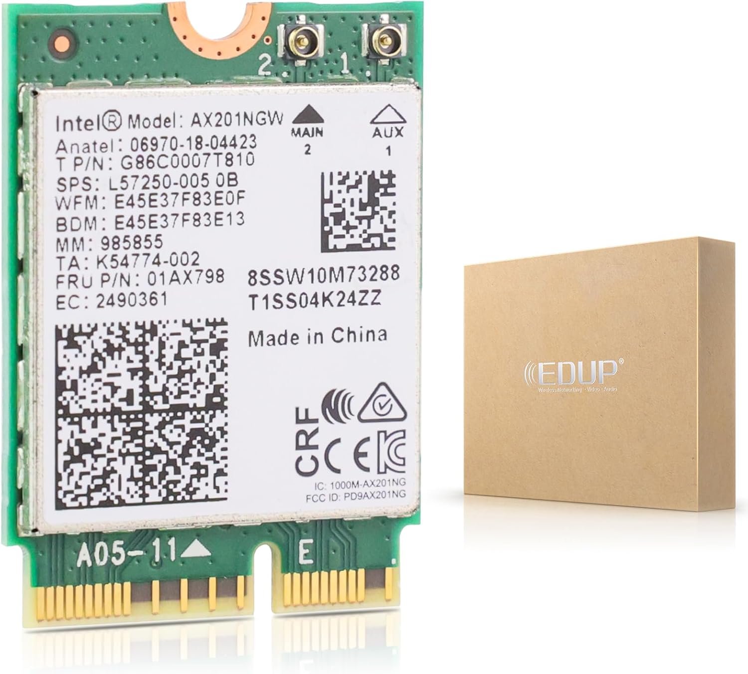 Read more about the article Intel AX201NGW Wi-Fi 6 Wireless Card M.2: CNVio2, Bluetooth 5.2, 2400Mbps 2.4 GHz 5 GHz Network Adapter for Laptop Support Windows 10/11 (64bit)